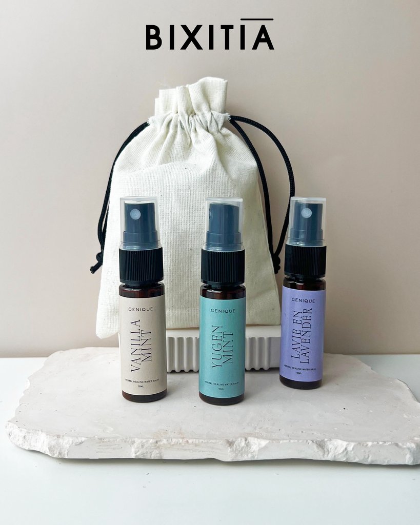 Premium set Room spray 3 กลิ่น พร้อมถุงผ้าหูรูด PS-006