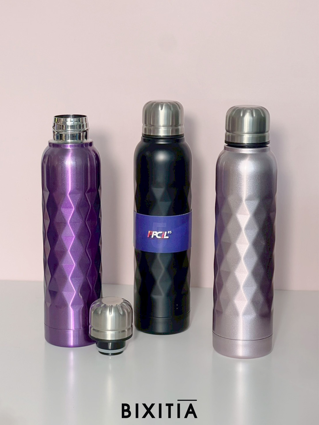 กระบอกน้ำอลูมิเนียม ทรงเพชร GG-133