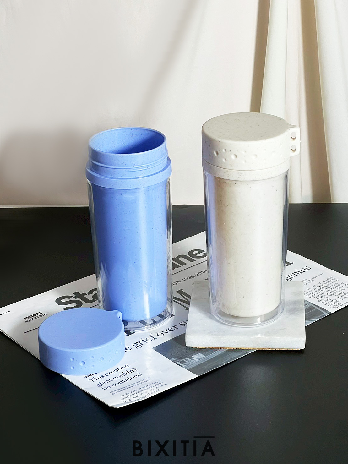 กระบอกน้ำฟางข้าวสาลี+PP GG-151