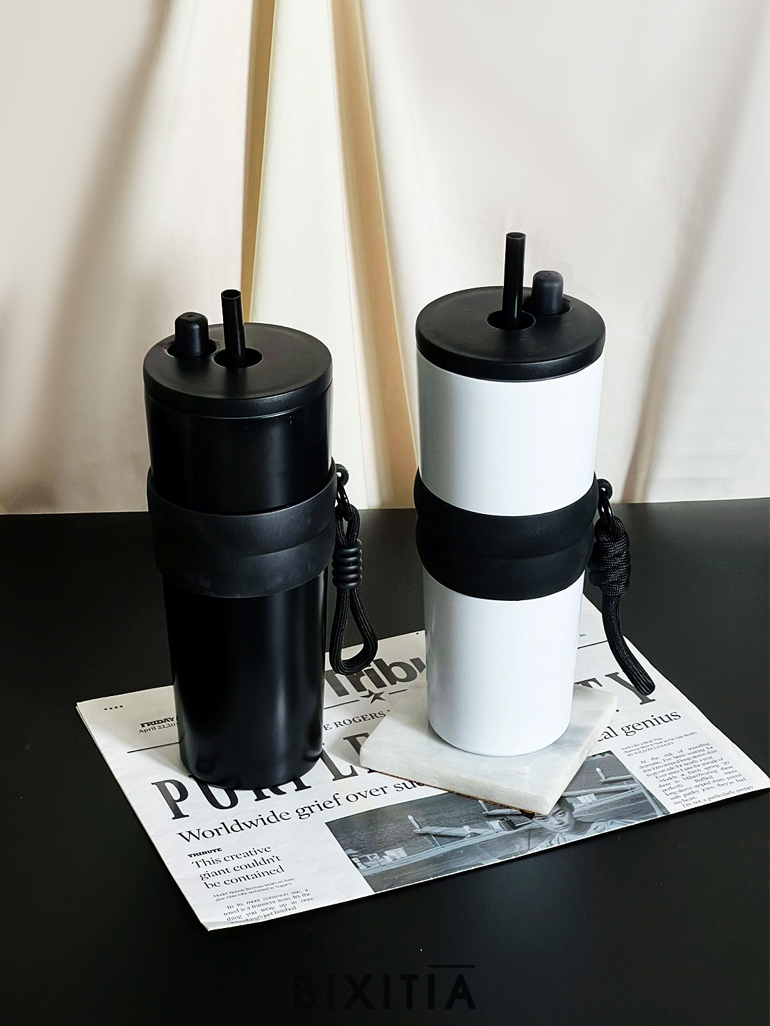 แก้วน้ำเก็บอุณหภูมิ พร้อมหลอด GG-217