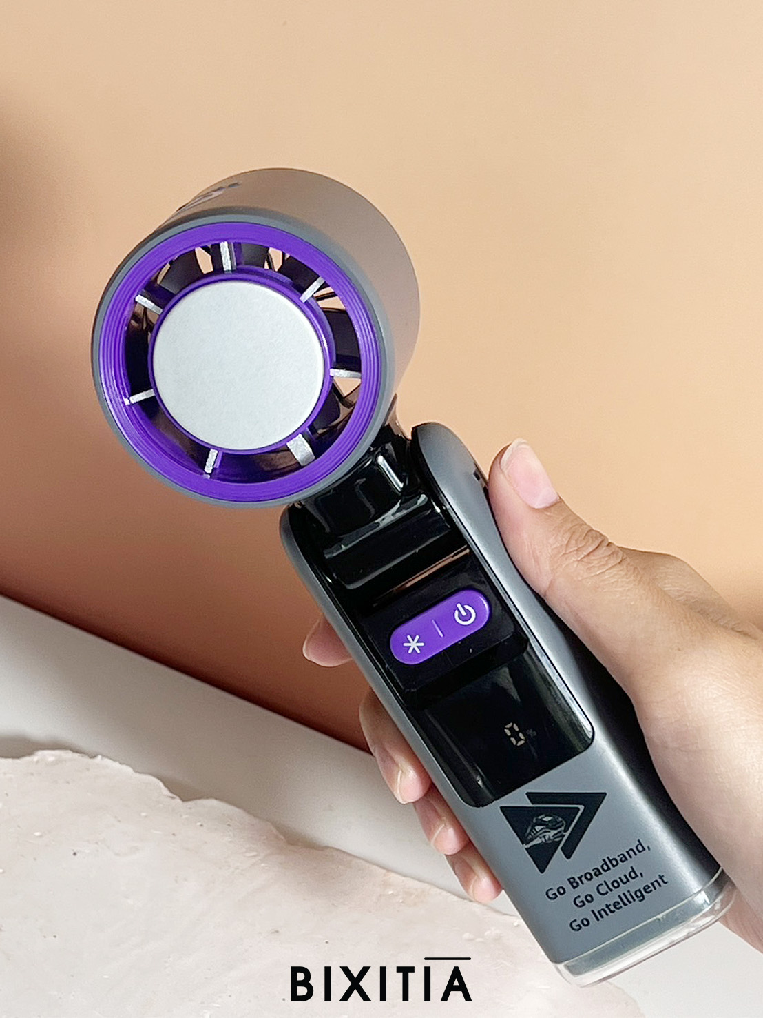 พัดลมไอเย็นพกพา Handheld fan รุ่น k-801 EE-185