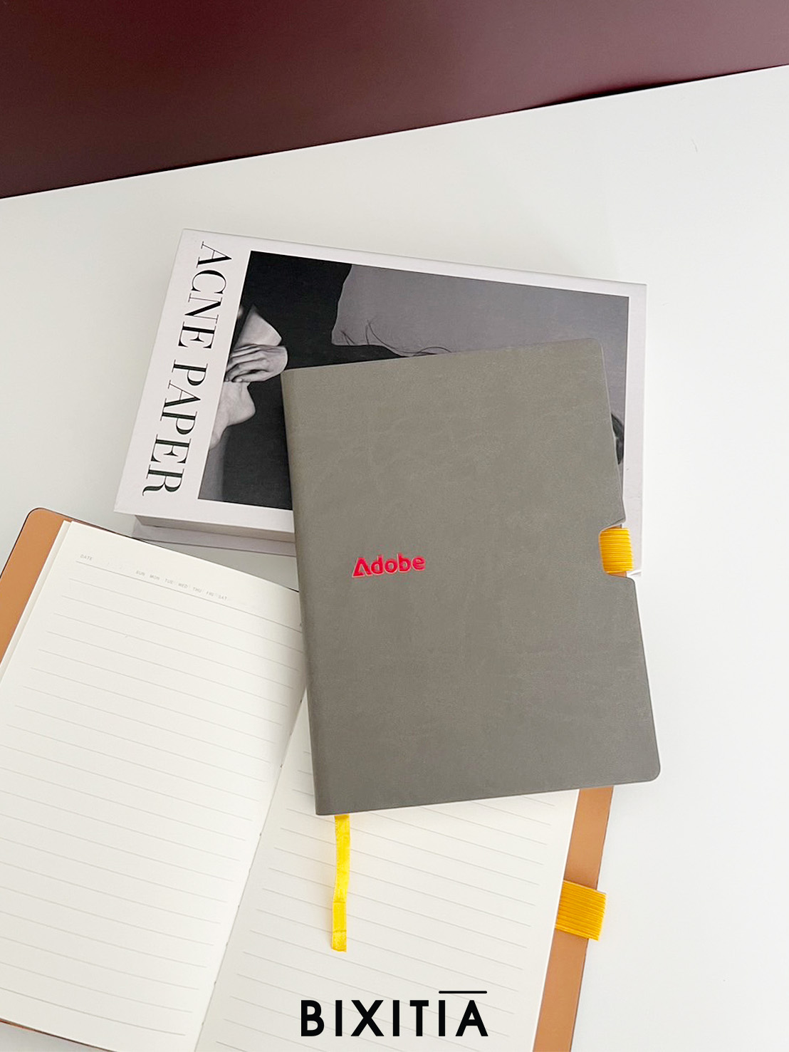 สมุดปกหนัง A3 พร้อมช่องใส่ปากกกา -BB158