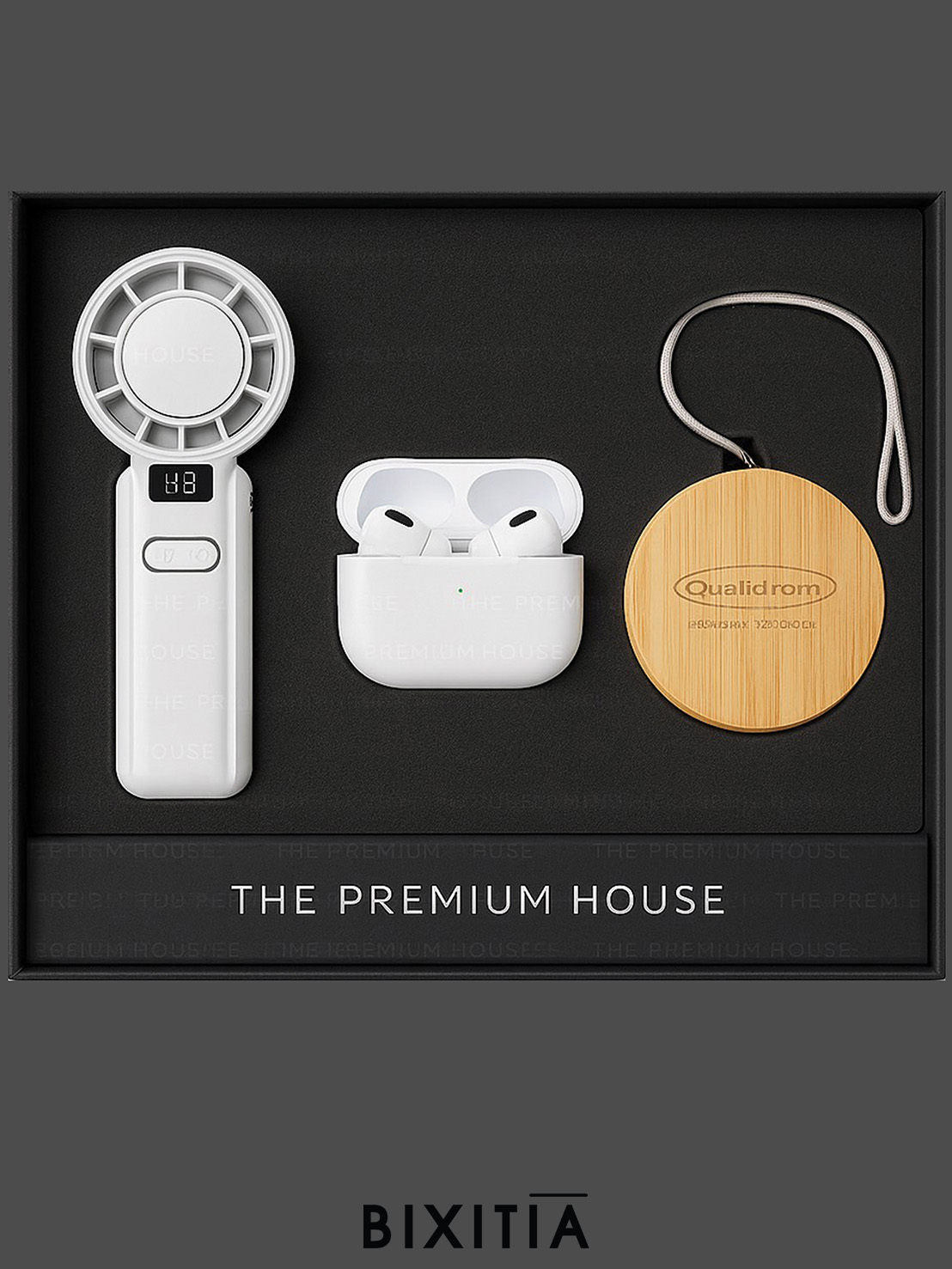 พรีเมี่ยมเซท IT Gadget หูฟังบลูทูธ สายชาร์จ 6in1 พัดลมไอเย็น  - ITSET257