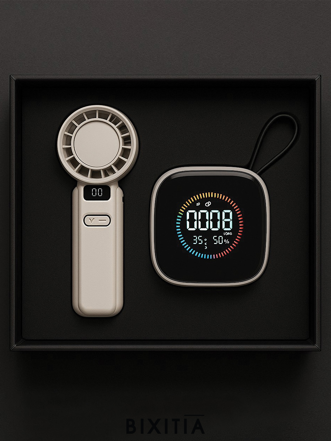 พรีเมี่ยมเซท IT Gadget พัดลมไอเย็นละเครื่องวัดค่าฝุ่น 3in1- ITSET253