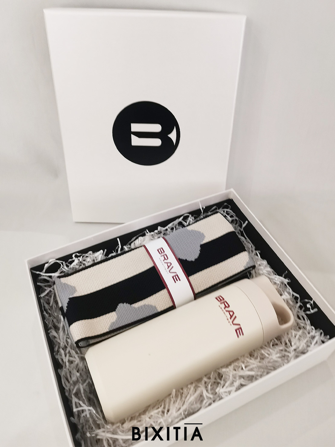 พรีเมี่ยมเซท กระเป๋าผ้าถักเกาหลี พร้อมกระบอกน้ำเก็บอุณหภูมิ