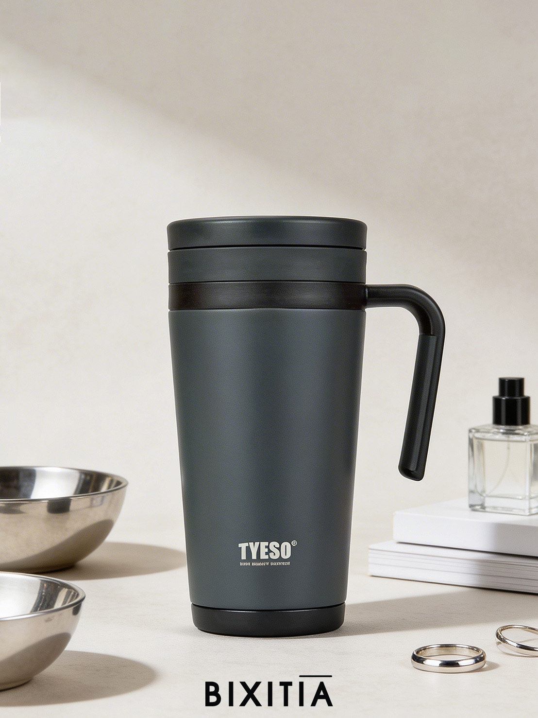 แก้วน้ำเก็บอุณหภูมิ ฝาปิด TYESO GG-204