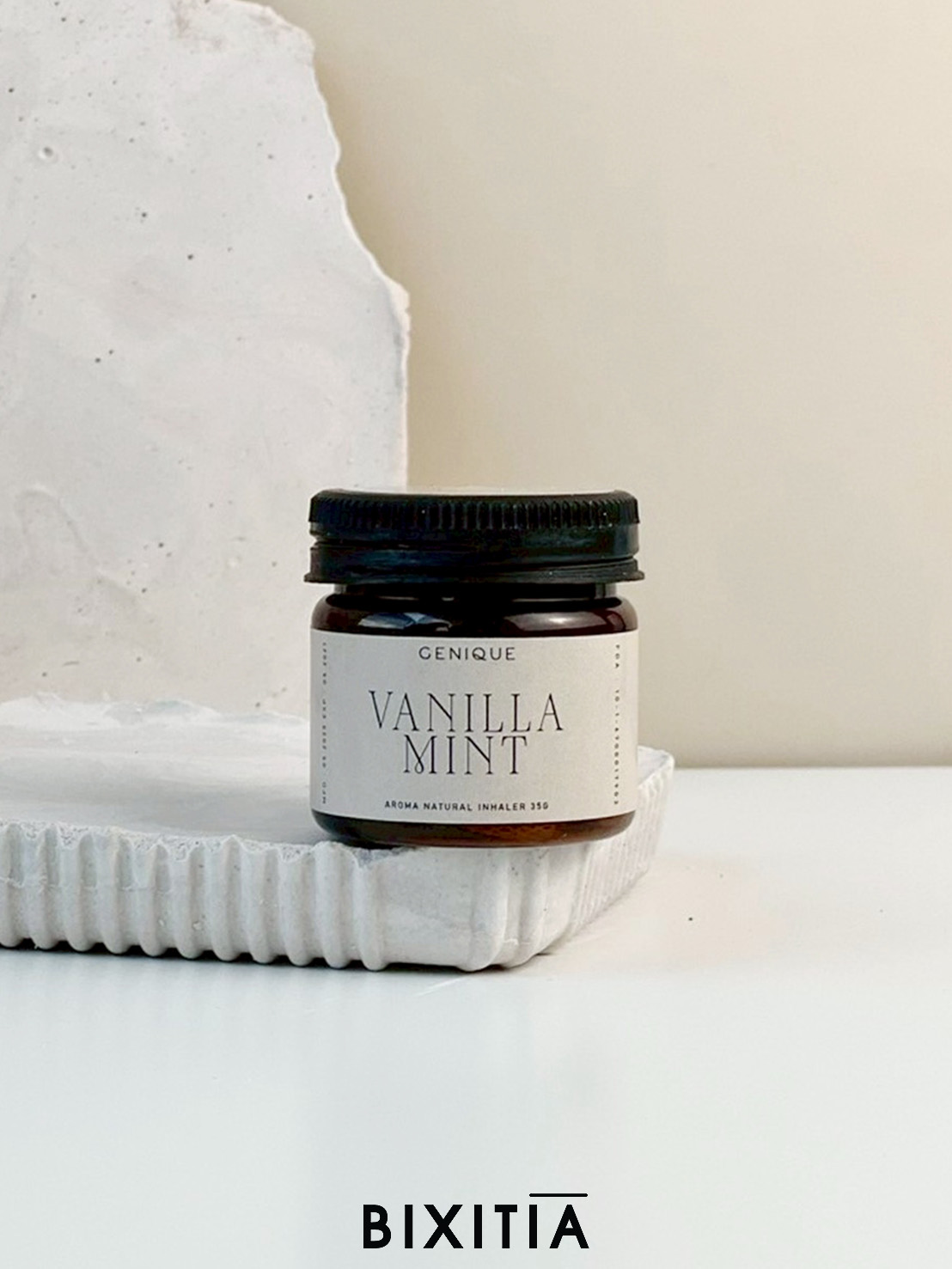 ยาดมสมุนไพรไทย THAI HERBAL INHALER กระปุกสีชา กลิ่น Floral ขนาด 5 กรัม IH-158