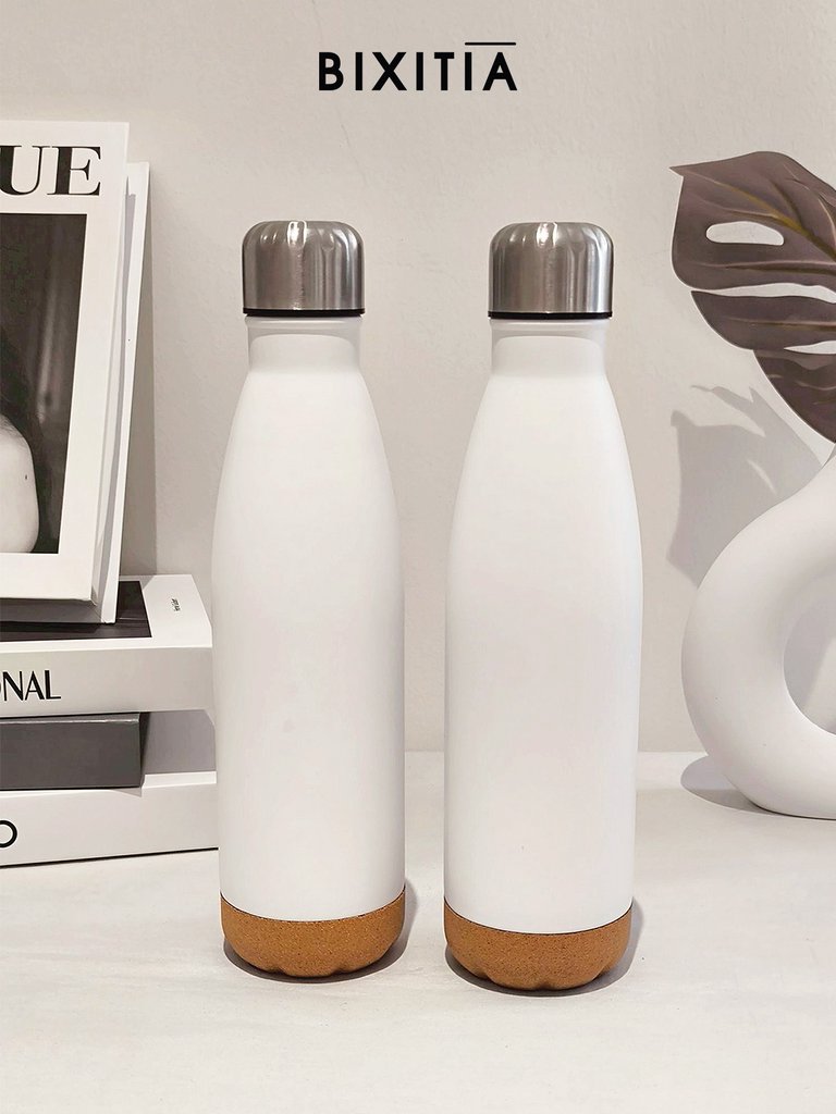 ของพรีเมี่ยม Insulated vacuum water bottle with corks base CGG-103