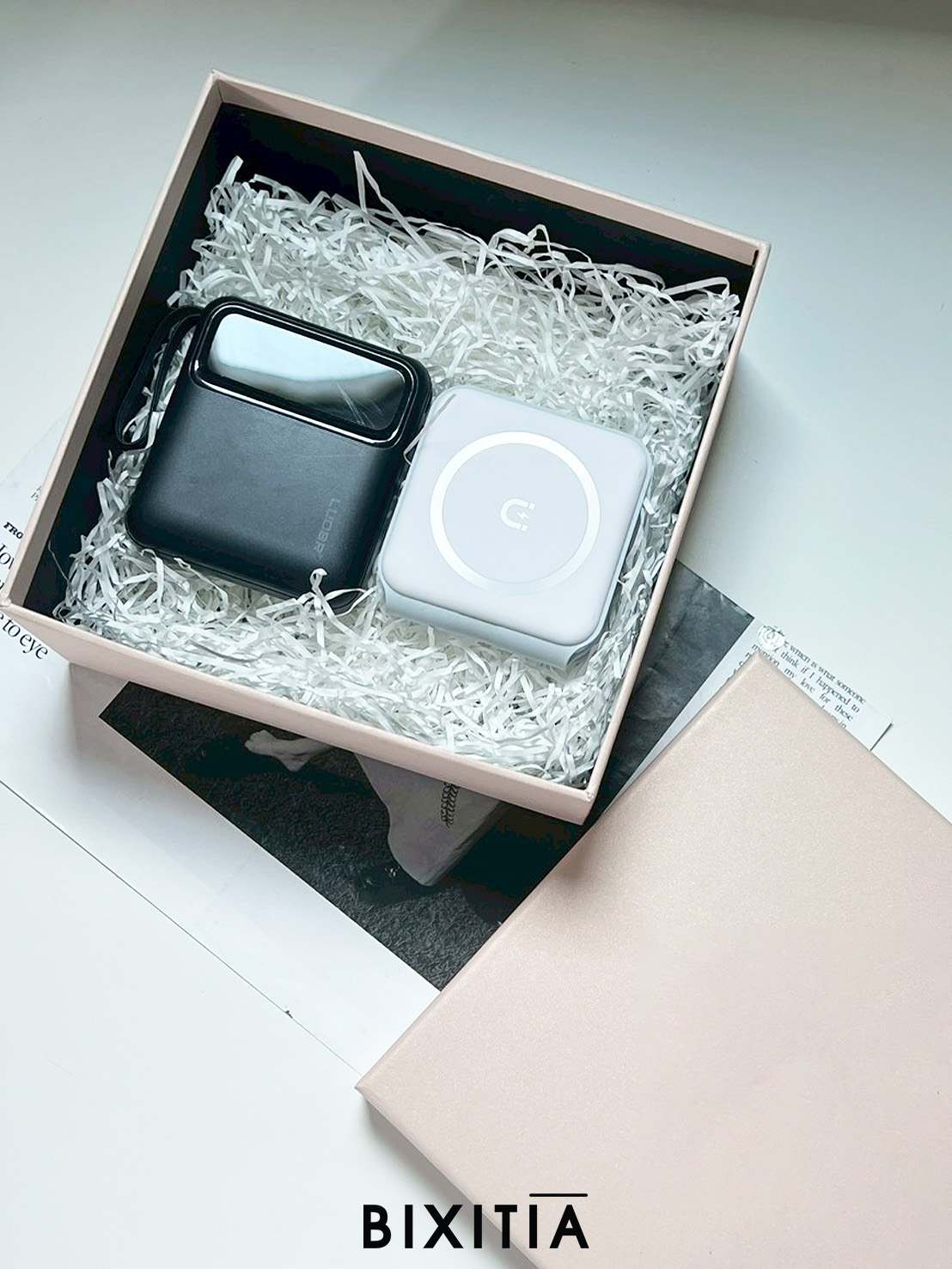 Premium set IT Fast charging Powerbank LBR Magnetic wireless Charger 3 in 1 พร้อมกล่อง PIT-014