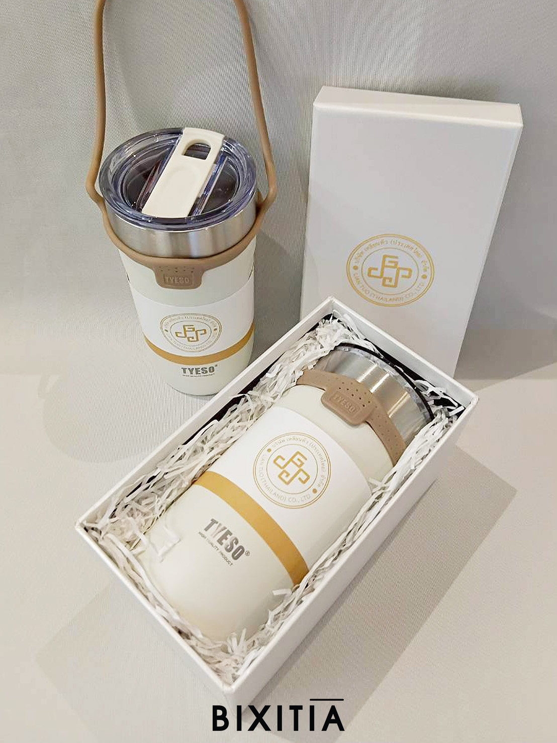 Premium set กระบอกน้ำเก็บอุณหภูมิ Tyeso พร้อมกล่อง PM-006