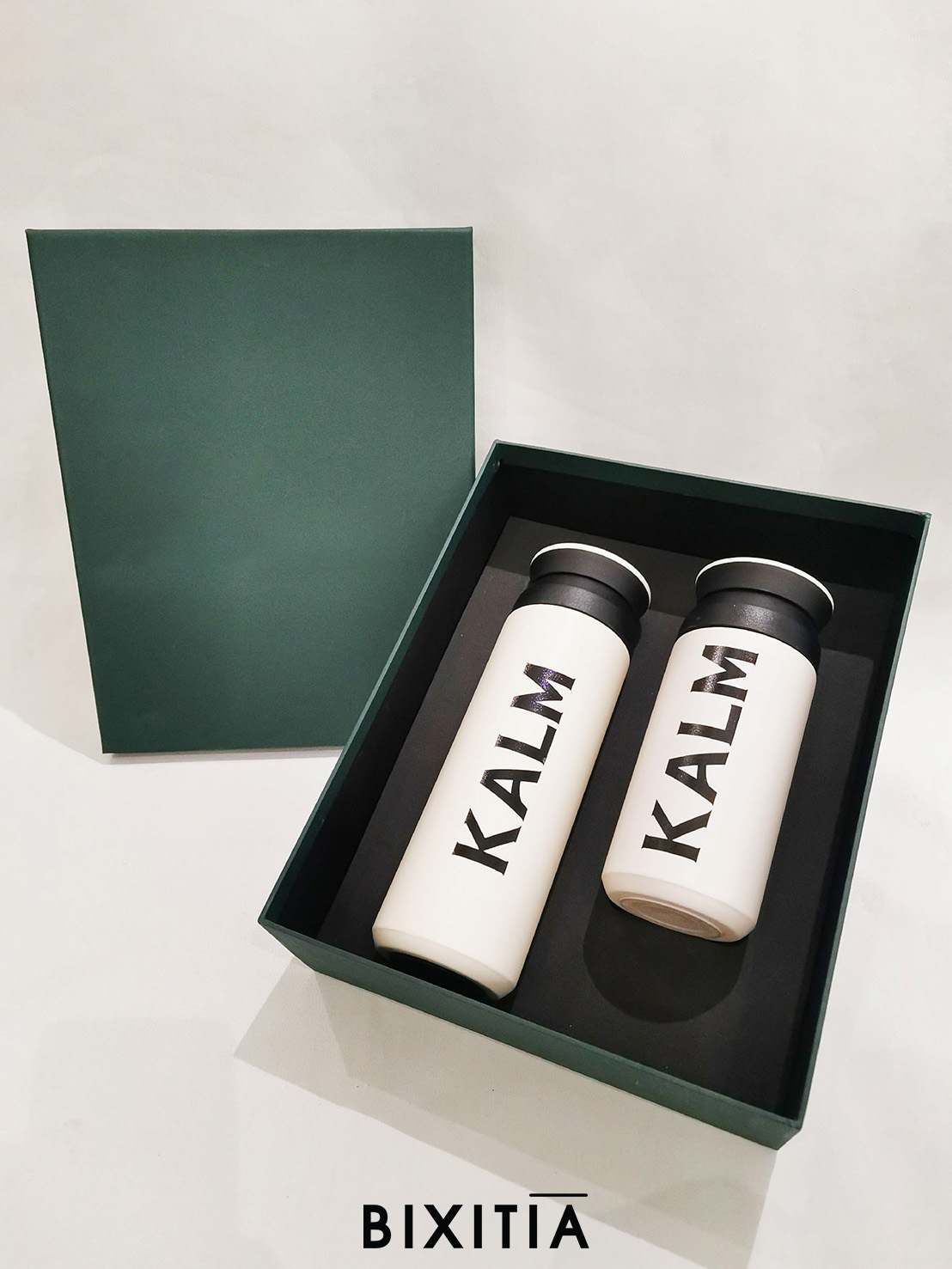 Premium set กระบอกน้ำเก็บอุณหภูมิ 2 ขนาด พร้อมกล่องหุ้มจั่วปัง PM-007