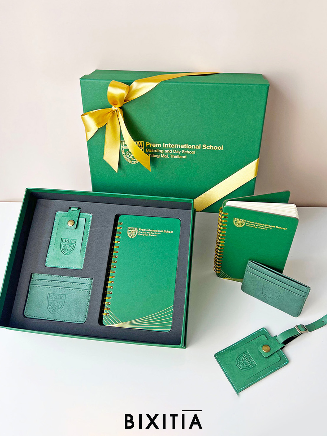 Premium set สมุดโน้ต Luggage tag Card holder พร้อมกล่อง PM-013