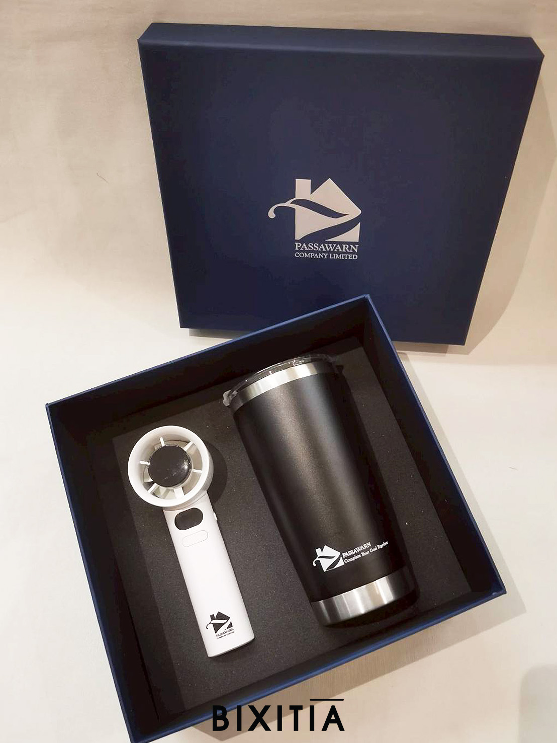 Premium set แก้วน้ำเก็บอุณหภูมิ พัดลมพกพา พร้อมกล่อง PM-020