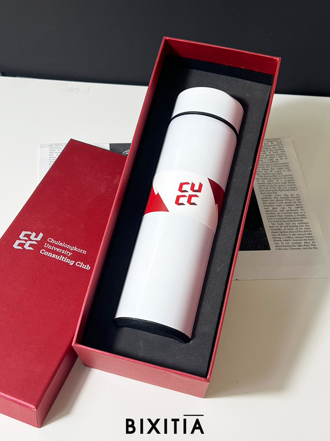 Premium set กระบอกน้ำเก็บอุณหภูมิ มีจอแสดงอุณหภูมิ LED พร้อมกล่อง PM-046