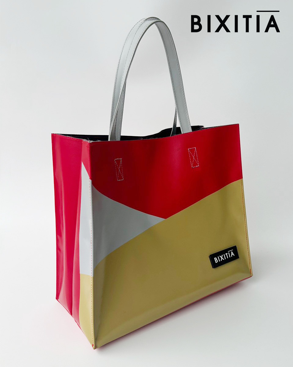 กระเป๋าถือผ้าใบสีตัด กระเป๋าผ้าใบ เปลี่ยนสี ใส่ logo ได้  Lifestyle Custom Bag HA-135