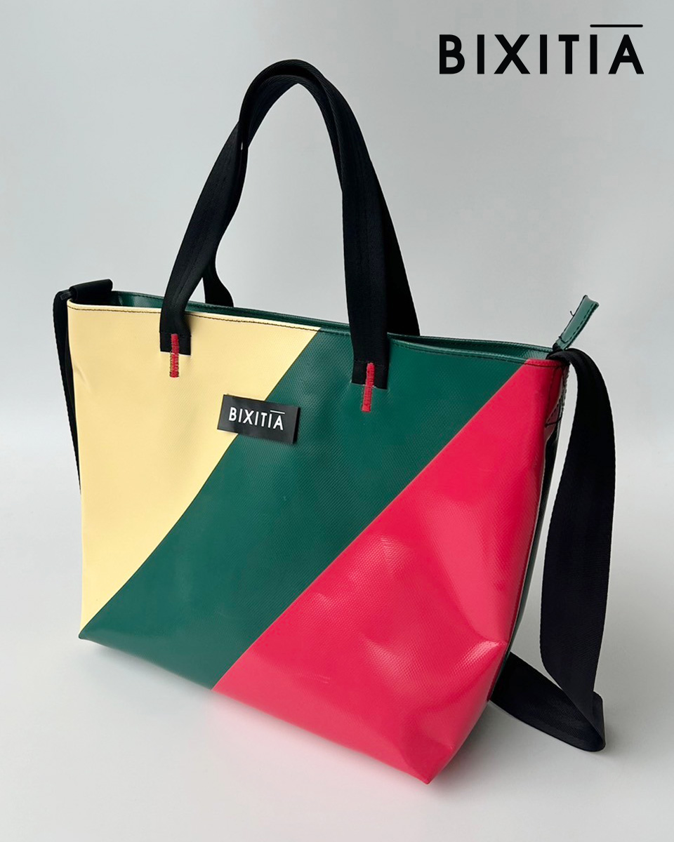 กระเป๋าถือผ้าใบสีตัด  กระเป๋าผ้าใบ เปลี่ยนสี ใส่ logo ได้  มีซิป พร้อมสะพายข้าง Lifestyle Custom Bag HA-137