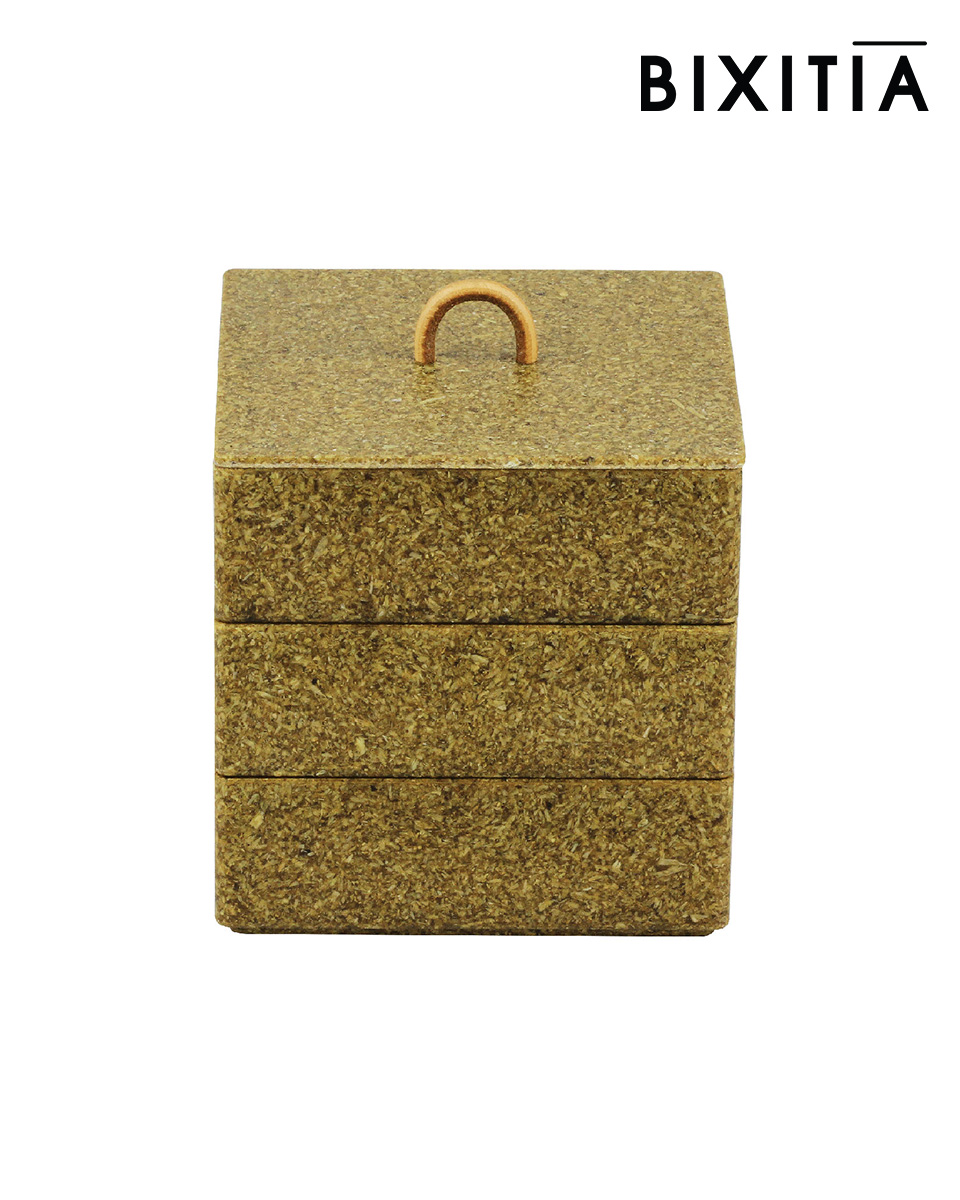 Bento Box Square - Husk กล่องพร้อมฝา ของพรีเมี่ยม รักษ์โลก Eco Product