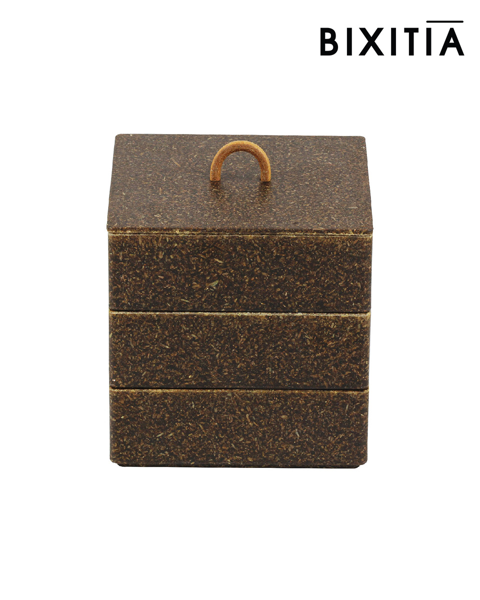 Bento Box Square - Husk กล่องพร้อมฝา ของพรีเมี่ยม รักษ์โลก Eco Product